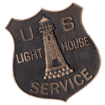 Lighthouse Service badge. Want to visit our lighthouse?