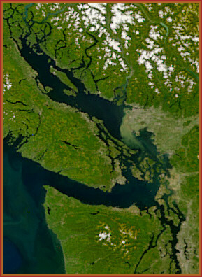 The Salish Sea, a perfect place to sail a schooner. Photo courtesy Wikipedia Commons,